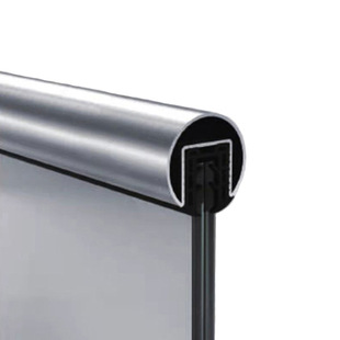 Frameless glass railing accessories stainless steel railing trough pipe double trough pipe decorative stainless steel pipe deck top rail