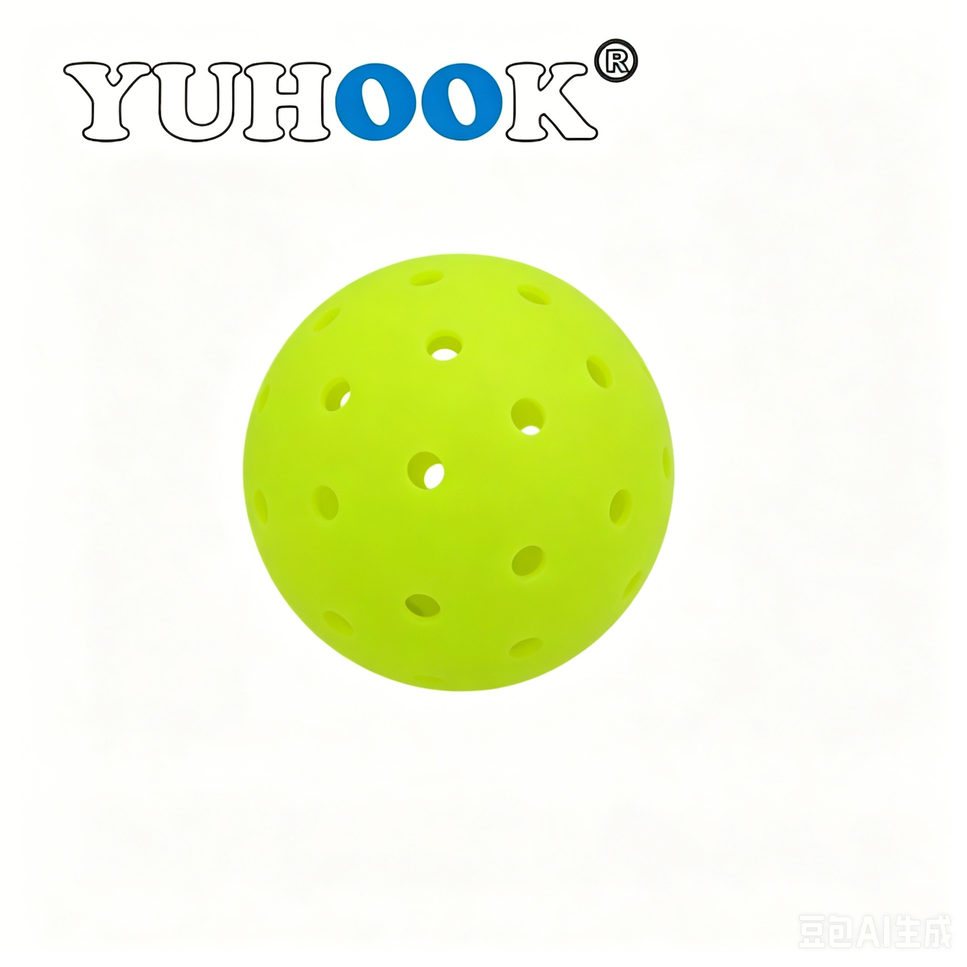Tpe Integrated Pickleball Molded Ball for Outdoor Sports, 40-Hole Competition and Beginner Training Ball, 48-Hole Pickleball