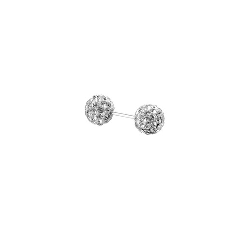 Cross-border stainless steel piercing jewelry new Korean style fashion diamond ball earrings earrings ear bone nails
