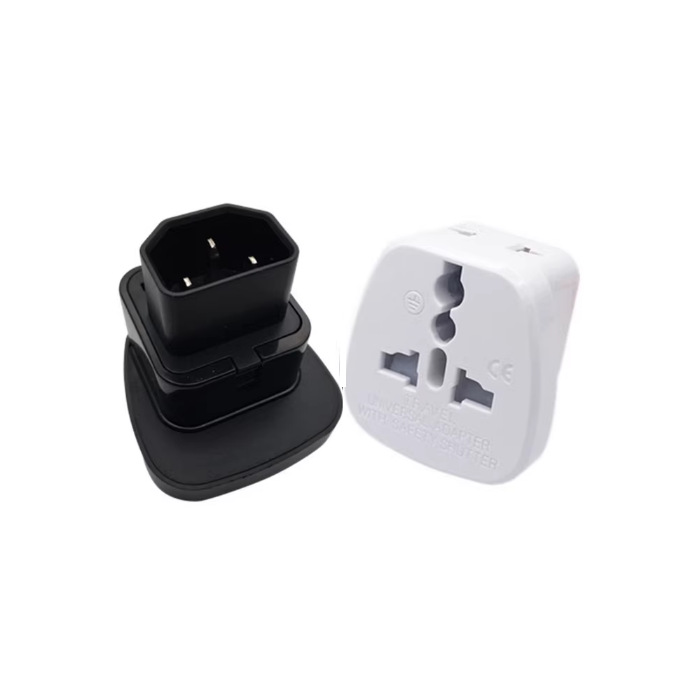 电源插脚转接器IEC.PUD多孔大面板插座一转二多国转换插头SSI-320