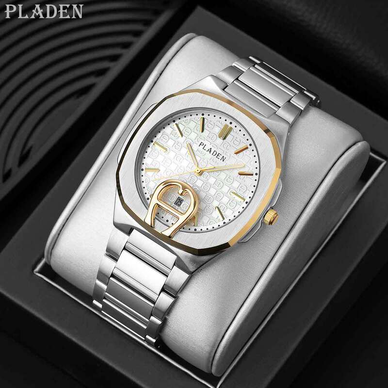 Pladen Brand Foreign Trade New Model Men's Business High-Quality Solid Stainless Steel Quartz Watch Manufacturer Wholesale Pladen Brand Foreign Trade New Model Men's Business High-Quality Solid Stainless Steel Quartz Watch Manufacturer Wholesale