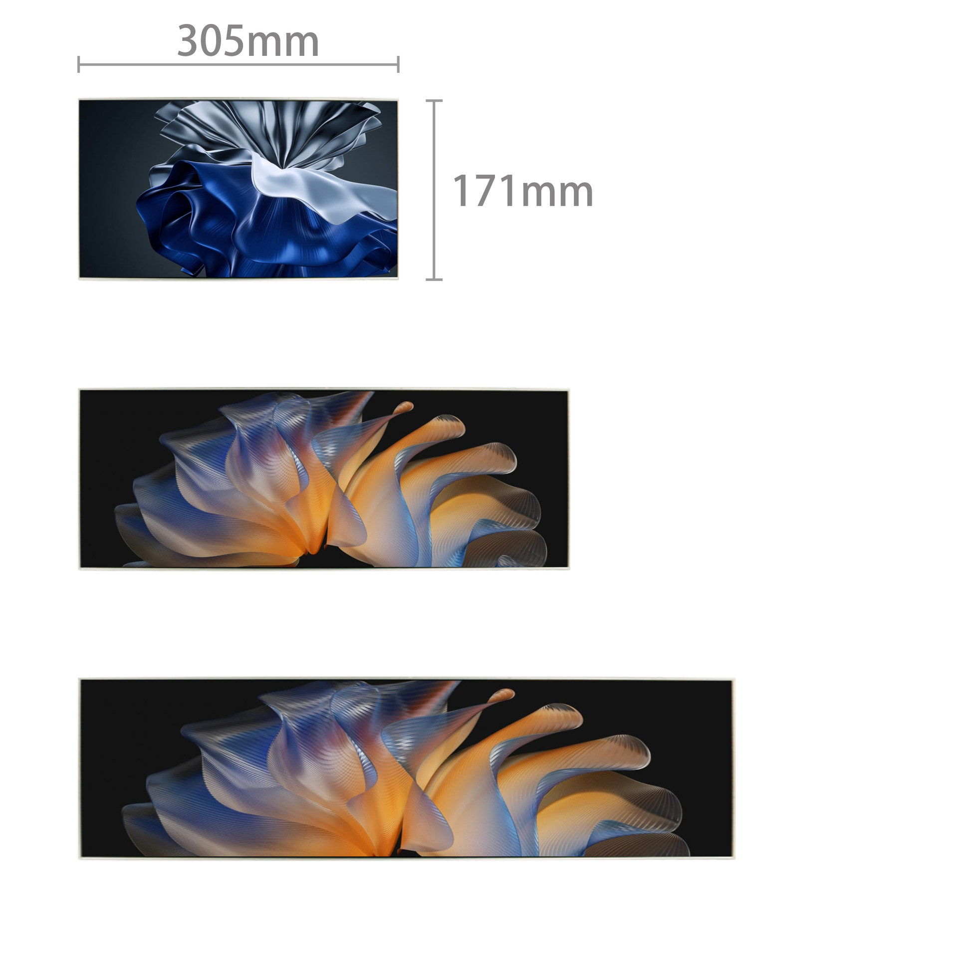 P0.95LED HD pantalla de barra decoración de la puerta del centro comercial rodante electrónica a todo color pantalla de barra delgada soldada sin costuras