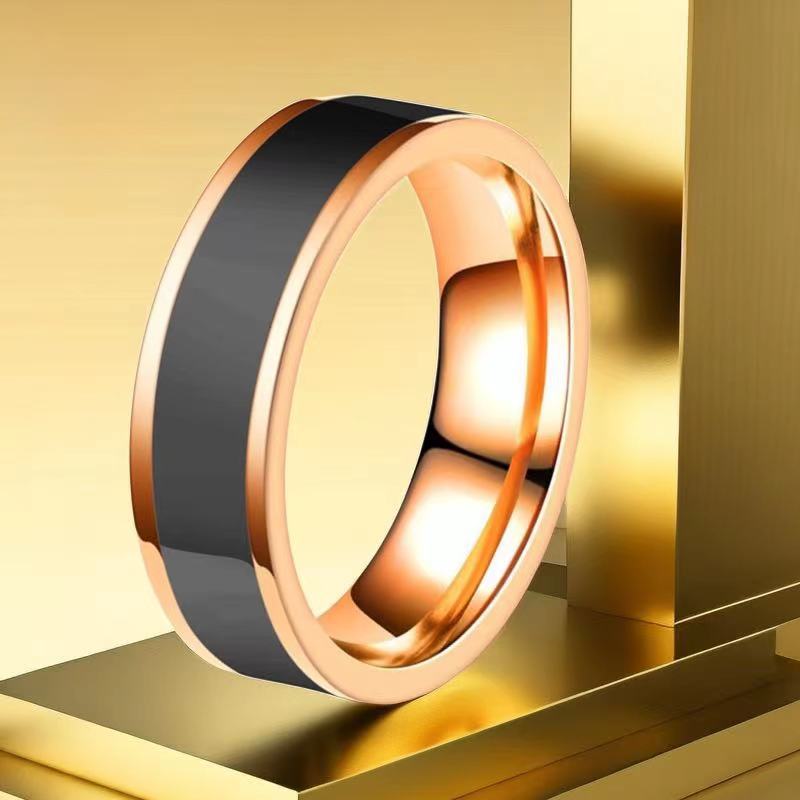 Edelstahlring Für Damen Minimalistischer 6mm Titanring Schlicht_voghion.com