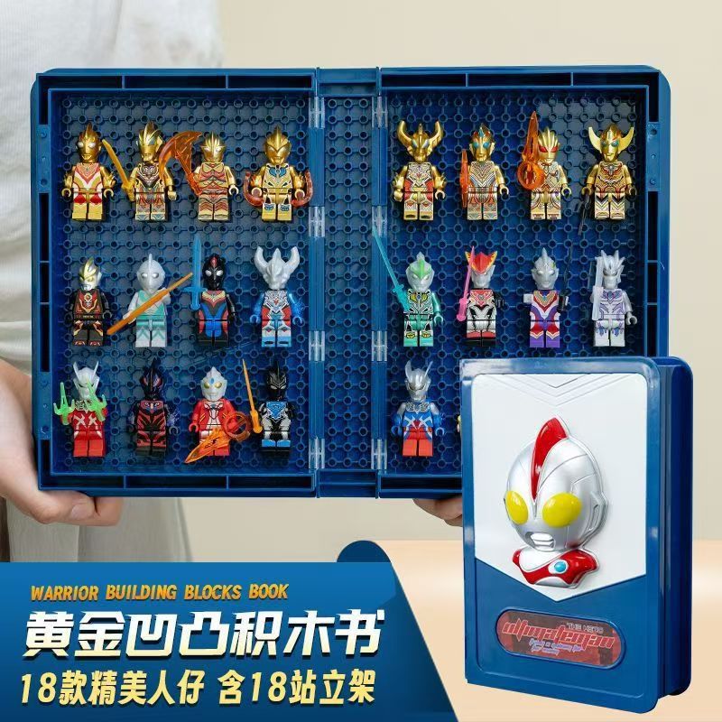 Cross-Border Hero Minifigure Commemorative Manual Comic Micro Minifigure Book Building Block Book Educational Assembly Building Block Toy Dropshipping