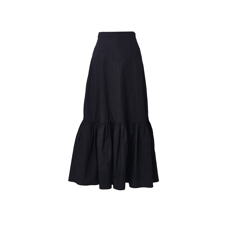 Classic black fitted elegant retro skirt