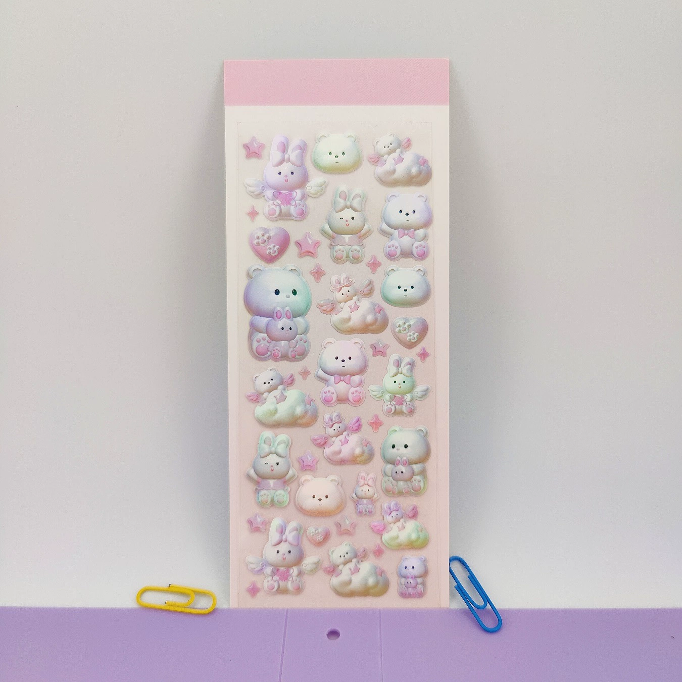 3D наклейка (Xingyue) милая cartoon пайетка карта, 6,7×16,5 см, 5 дизайнов, упакована в OPP