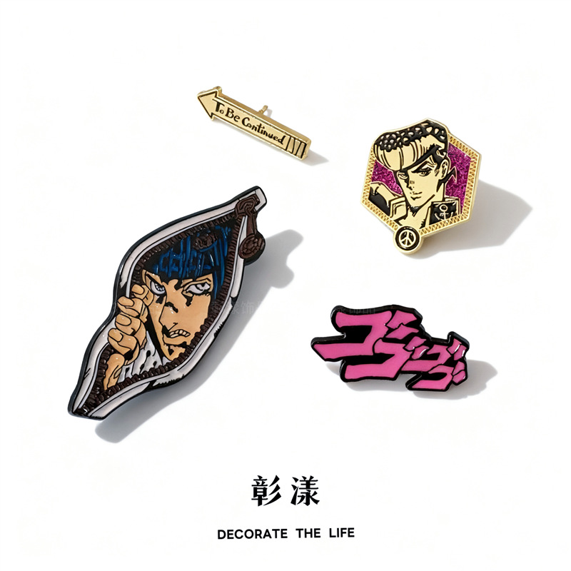 Jojo's Bizarre Adventure Brooch Jojo Peripheral Badge Metal Badge Student Gift School Bag Accessories