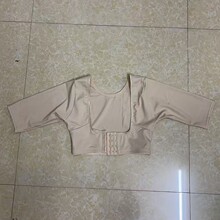【跨境外贸版】束手臂膀短袖大U领托胸四扣三调节调节美背塑身上