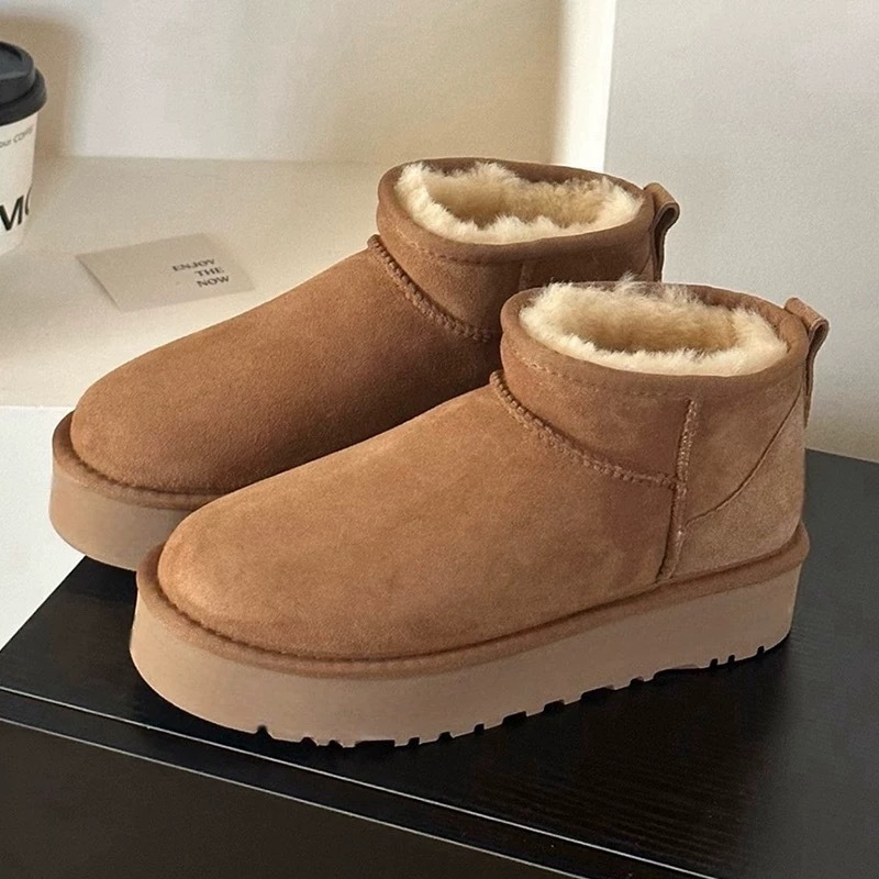 Maroon (genuine leather and hair bottom height 4cm)