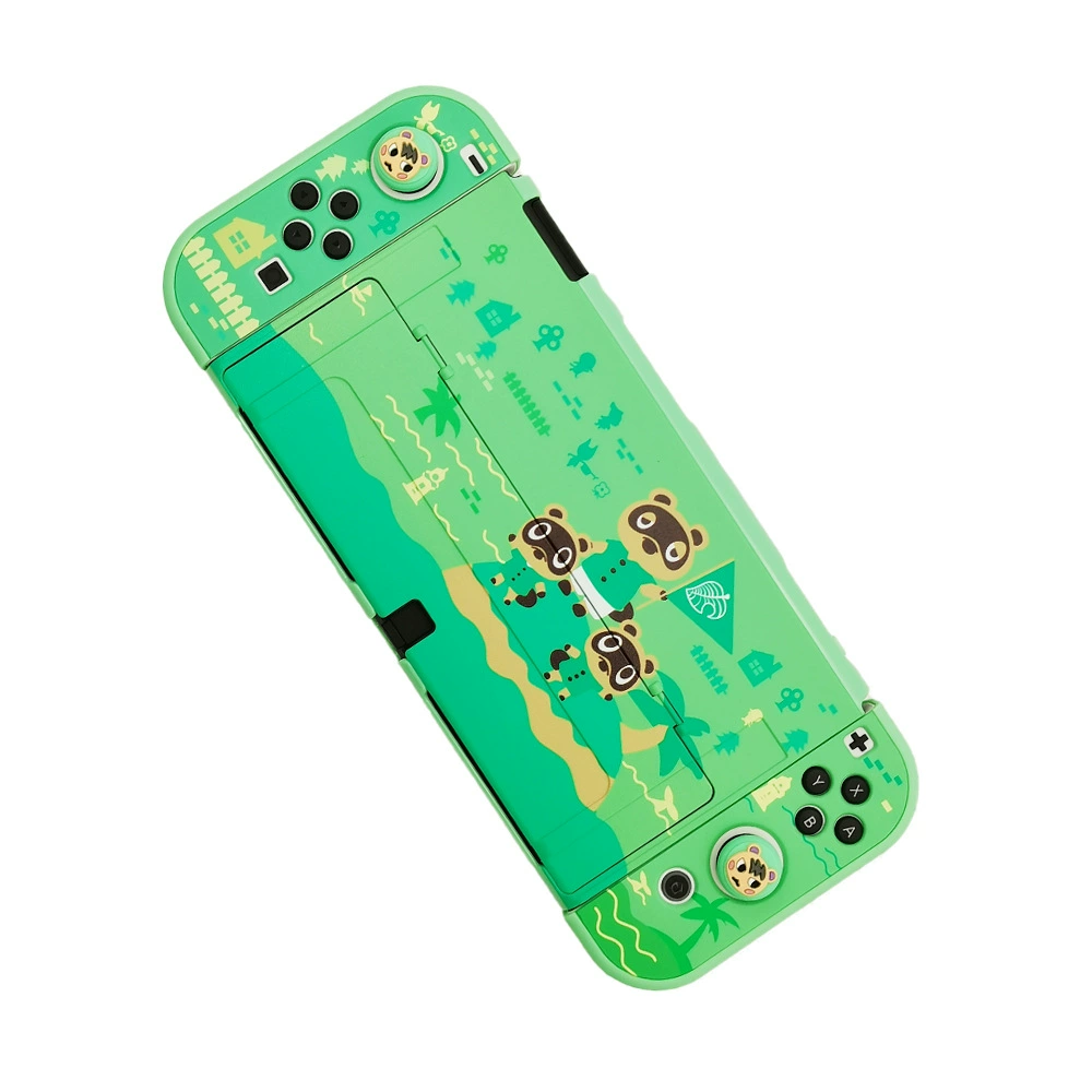 Защитная жесткая крышка (Nintendo Switch OLED) — разборная кожуховая крышка, печатные дизайны, варианты с rocker-бобами