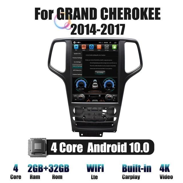 Применимо к Jeep Grand Cherokee 2014-2017 автомобильное центральное управление навигационной модификацией большой экран вертикальный экран