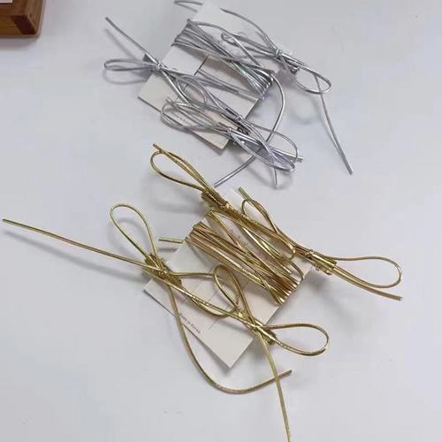 Sweet and Cool Silver Braided Headband Y2K Ballet Style Leather Double Ponytail Strap Necklace Korean Style Spicy Girl Double Ponytail Hair Accessory