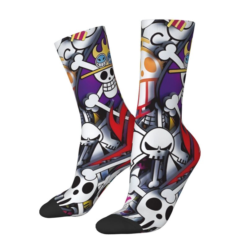 3D Digital Socks Men's Middle Tube European and American Personality Tide Socks 3D Digital Printing Amazon Cross-border Long Tube Men's Tide Socks