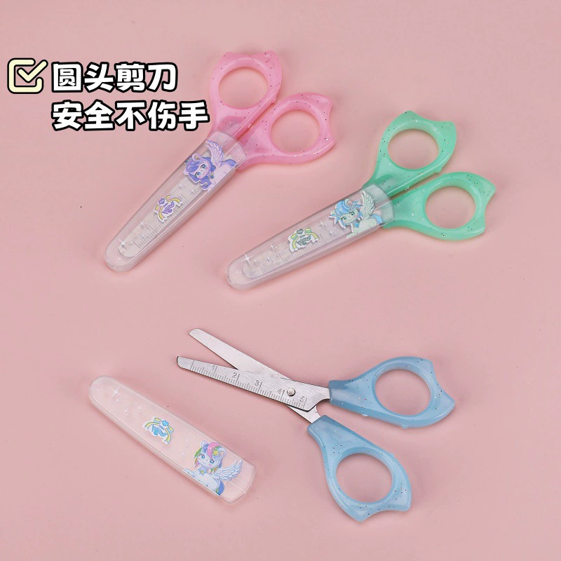 Детские мультяшные портативные безопасные scissors