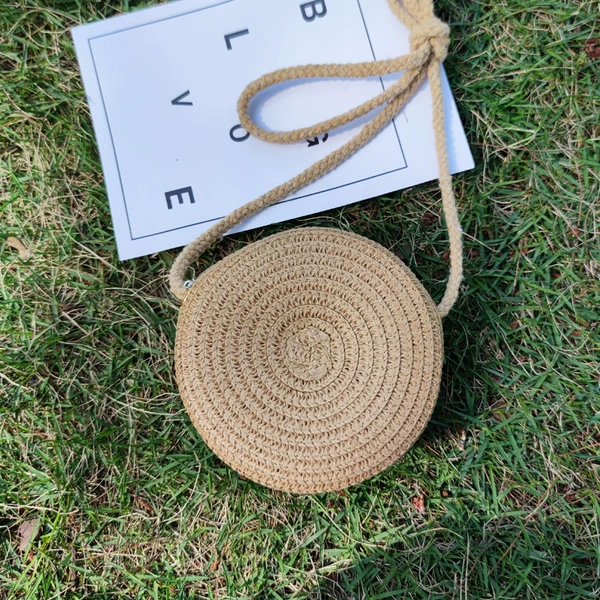 Brown naked garden bag 12cm small round bag