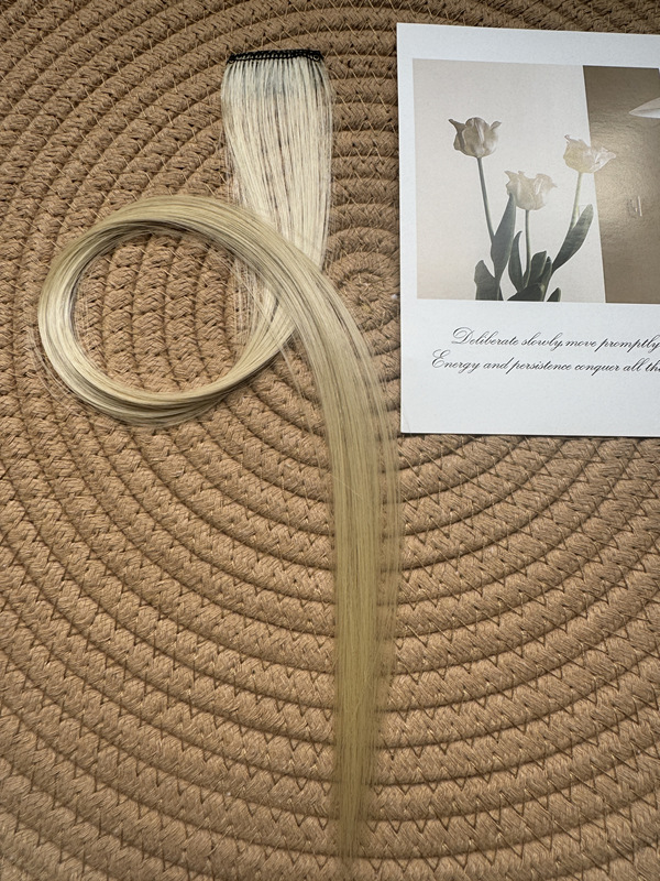 Peruca de color extensión de cabello pieza colgante oreja pieza de teñido de cabello simulado cabello de alta temperatura cabello rizado cabello recto adornamiento de cabello de color