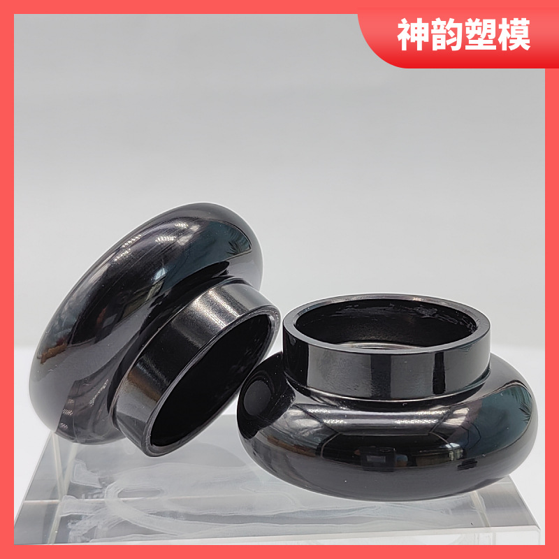 28/410黑色半圆形胶木盖 半圆形蘑菇盖 黑色光面加垫片 酚醛树脂