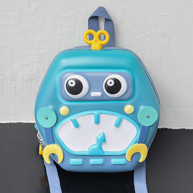 Mochila para niños robot tridimensional de dibujos animados mochila para niños pequeños nuevos lindos preescolares niñas mochila de jardín de infantes