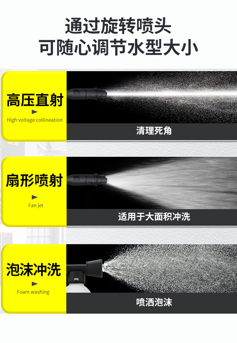 Factory Direct Sales High-Power High-Pressure Car Washing Machine for Home Use 220V Fully Automatic Car Washing Machine Portable Cleaning Machine