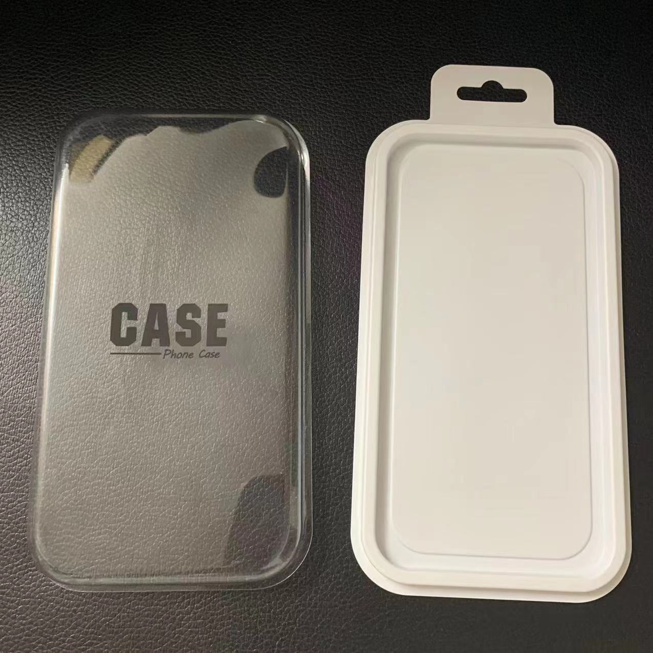 Caja de teléfono móvil, embalaje táctil, caja de plástico transparente de PVC, caja de regalo de manzana, cubierta protectora, caja de almacenamiento de plástico