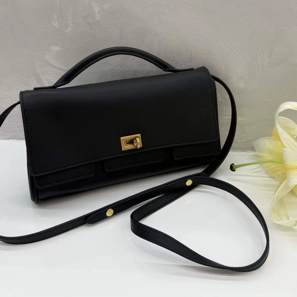 佰缔皮具女包2025新款晚宴包头层牛皮手提包高级感里外全皮腋下包