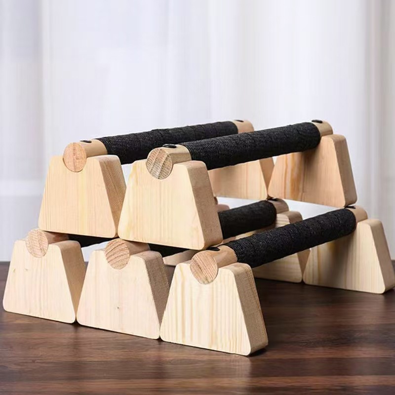 Wooden Home Push-Up Stand Inversion Rack Dormitory Exercise Push-Up Stand Muscle Arm Exercise Auxiliary Stand