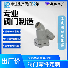 利永达氨氟制冷剂Y型铸钢过滤器 制冷管道过滤阀