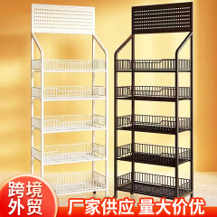 コンビニスーパースナック棚物置棚飲料食品移動展示棚玩具収納銀台多層棚
