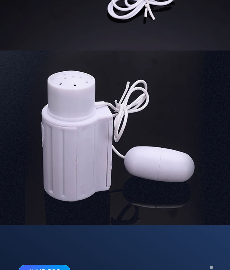 Pronunciation Jumping Egg Vibrator Inflatable Doll Female Masturbator ABS White Battery Model — detail image 3
