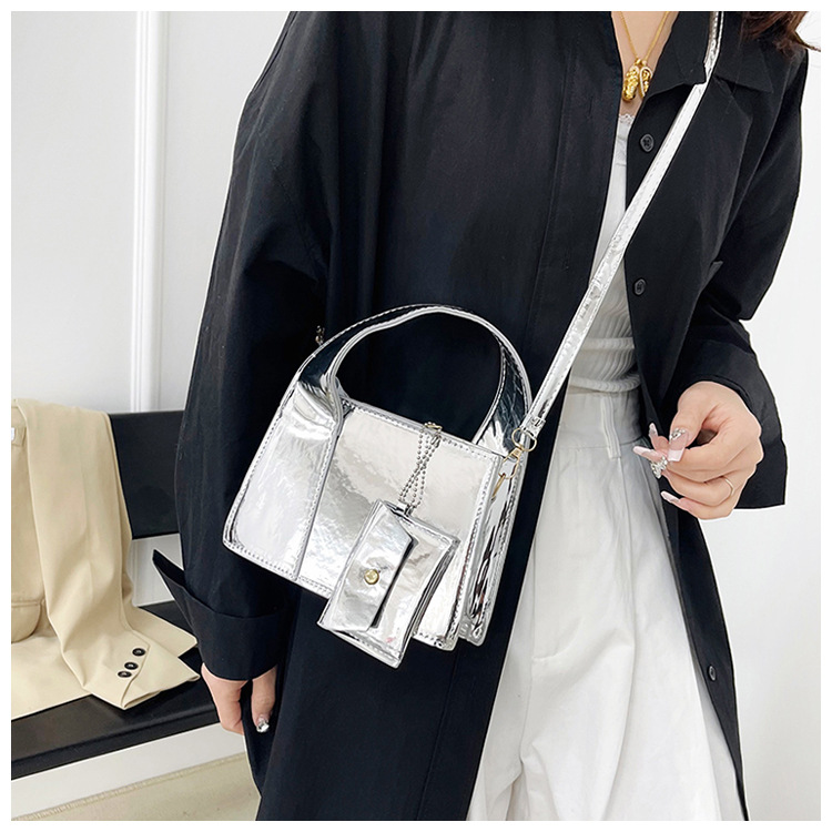 384g Weight Zipper Closure Type Single Shoulder Strap, Top Handle Strap Type Crossbody Bag Bags Type Daily Occasion Pu Leather Material Solid Color Pattern All Seasons Season Women's Gender Classic Style Style Square Shape Small Size Women's Small Pu Leather Solid Color Classic Style Square Zipper Crossbody Bag 5