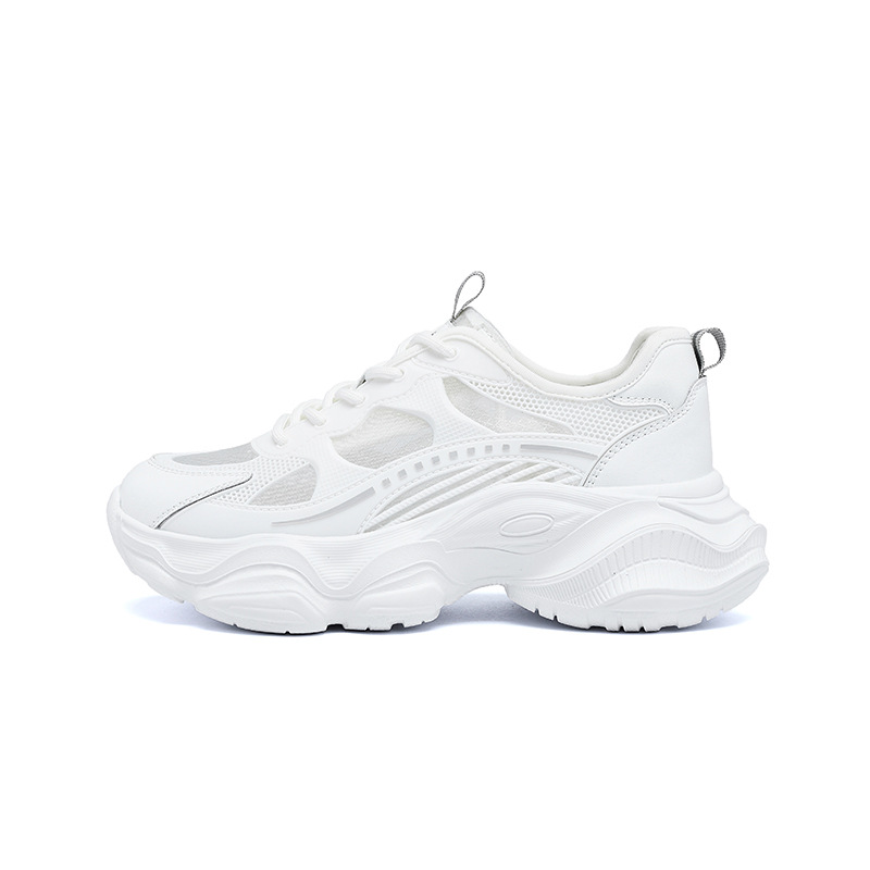 Augu Shi Deng red zapatos padres mujeres 2025 verano nuevos zapatos delgados con suela gruesa zapatos deportivos casuales ligeros