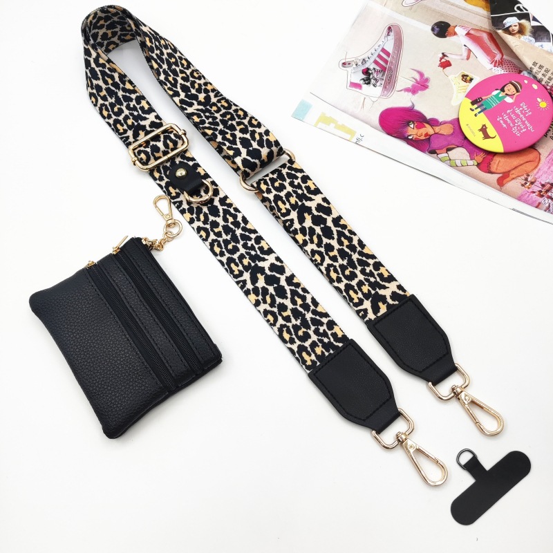 101g Weight Bag Strap Bag Accessories Type 1 Piece, 1 Set Quantity Casual, Daily Occasion Polyester Material Geometric, Leopard Pattern Simple Style, Classic Style Style 1 Piece 1 Set Polyester Geometric Leopard Bag Strap 19