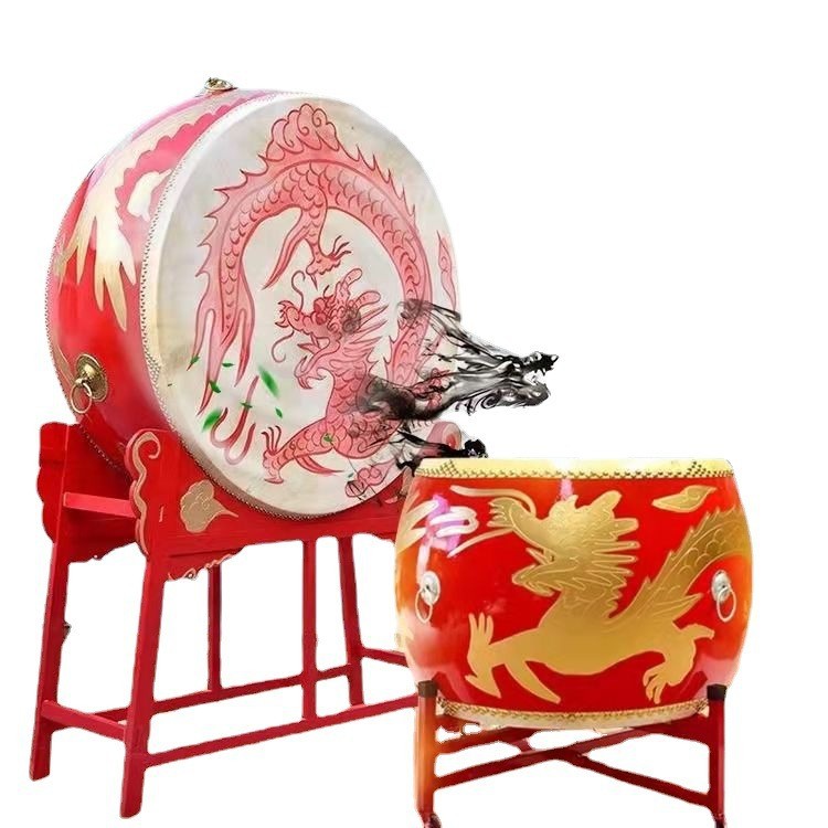 厂家大鼓立式鼓战鼓立式龙鼓牛皮大鼓演出鼓锣鼓跳舞鼓寺庙鼓红鼓