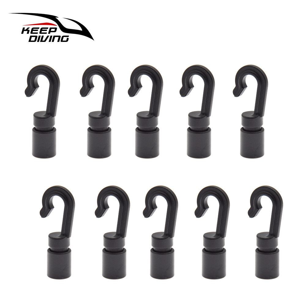 Kayak Unblocked Hook Deck Bungee Cord Plastic Quick Release Hook Canoe Hook Buckle Marine Accessories Kk-A58