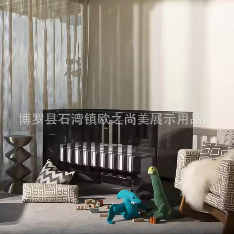 Acrylic Transparent Crib Modern Simple Splicing Bed Suspended Baby Bed Adjustable