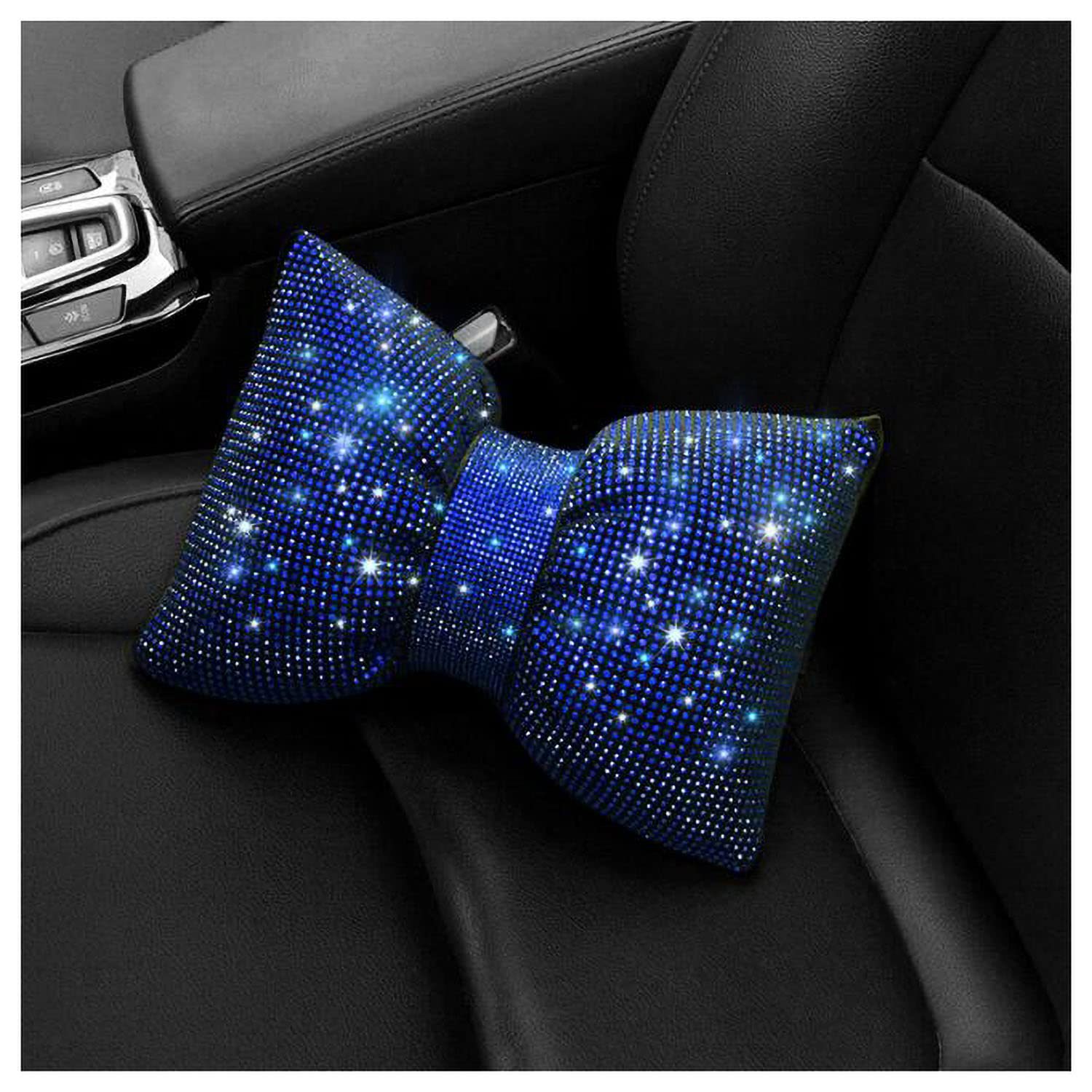 Diamante arco almohada coche caliente rhinestone completo diamante rhinestone flash diamante arco cintura almohada