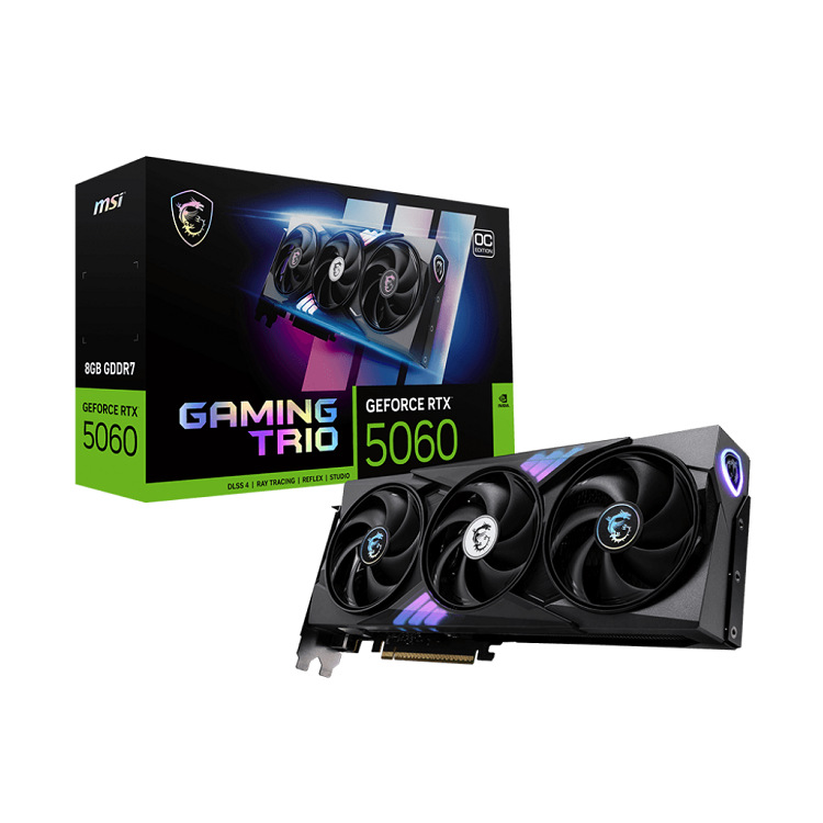 Msi Magic Geforcertx 5060 8g Gaming Trio Oc Is Suitable for E-Sports Game Design Graphics Card