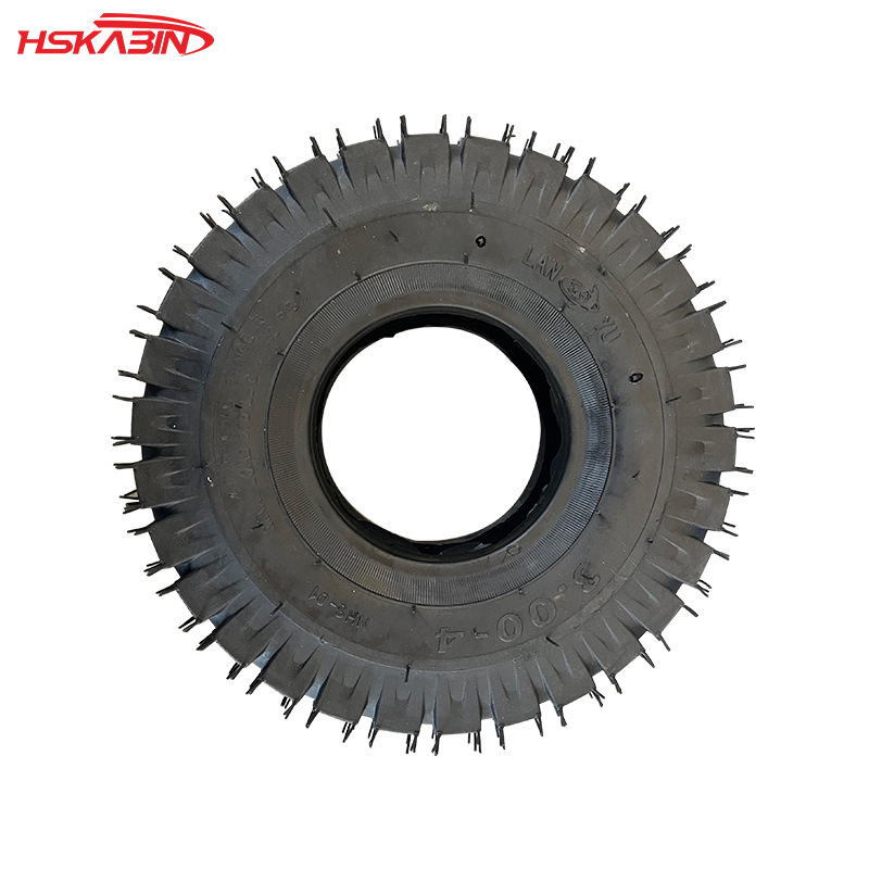 供应摩托车小四轮卡丁车3.00-4寸方块外胎轮胎