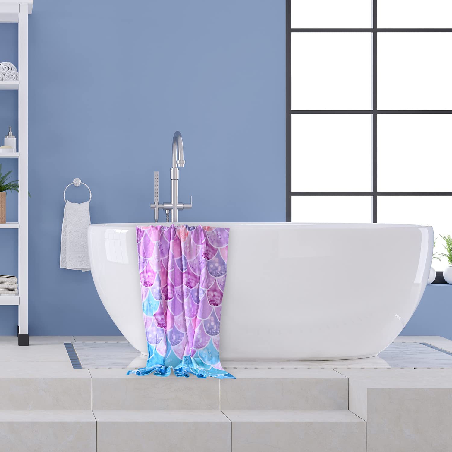 Little Mermaid Beach Towel Soft Microfiber Quick Drying Absorbent…