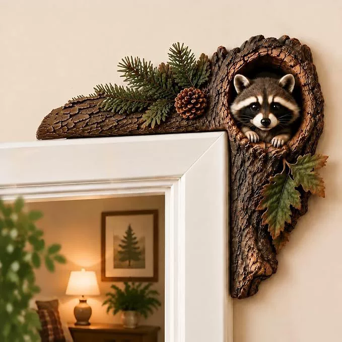 Декор на дверь Chipmunk TreeHollow с бурундуком