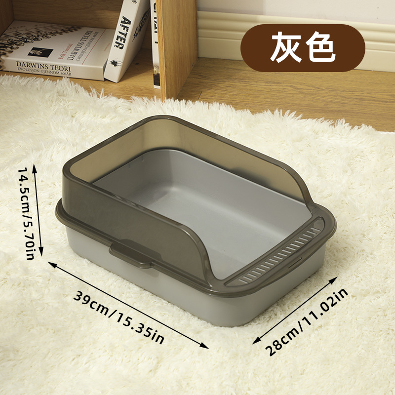 Explosión de arena para gatos semicerrada gran inodoro anti-splash para gatos para aumentar la valla con pala para gatos fábrica directa