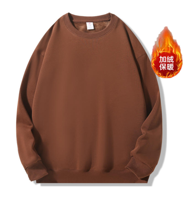 春秋重磅卫衣批发定制工服印字图餐饮服饰印logo圆领外套班服刺绣|undefined