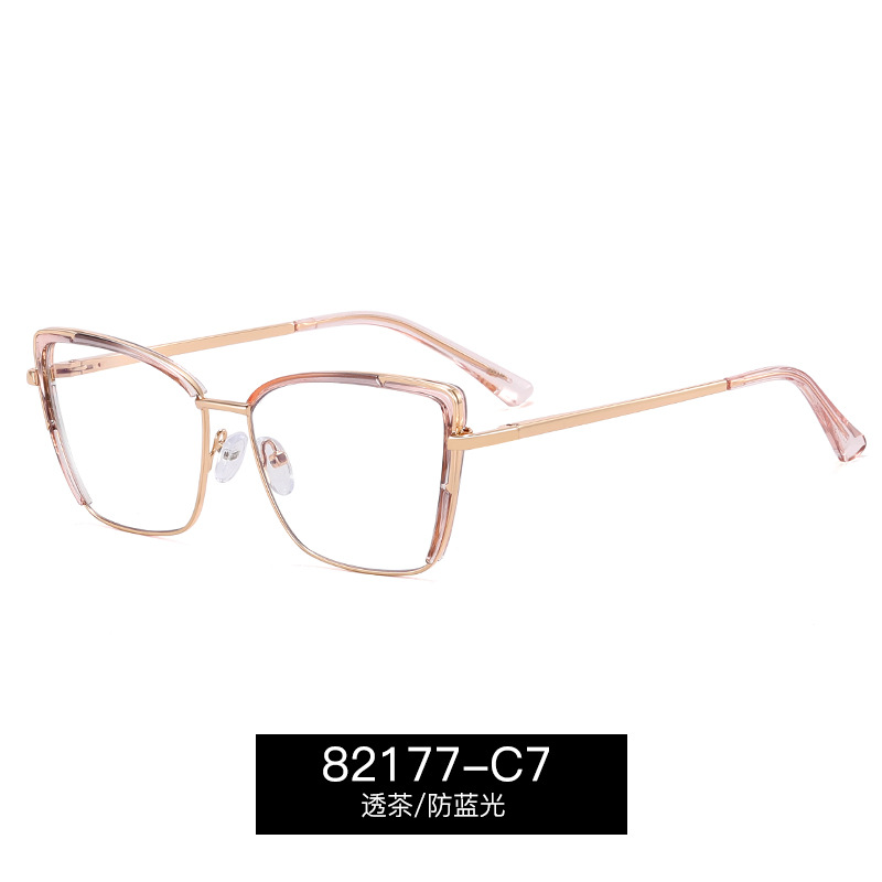 82177 nuevo comercio exterior transfronterizo brasileño venta caliente doble marco de gafas de color fuente de fábrica puede equiparse con gafas de miopía mujer image 13