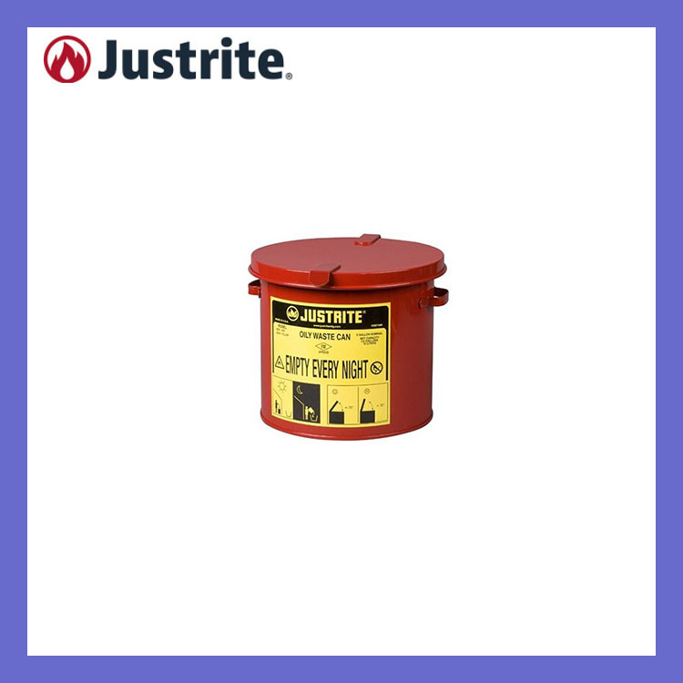 杰斯瑞特油渍废品罐Justrite 8L工作台式化学品垃圾桶09200