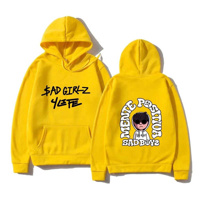 Nuevo jersey de hip-hop para hombre triste niño estampado suéter Harajuku niña fantasía música regalo casual ancho