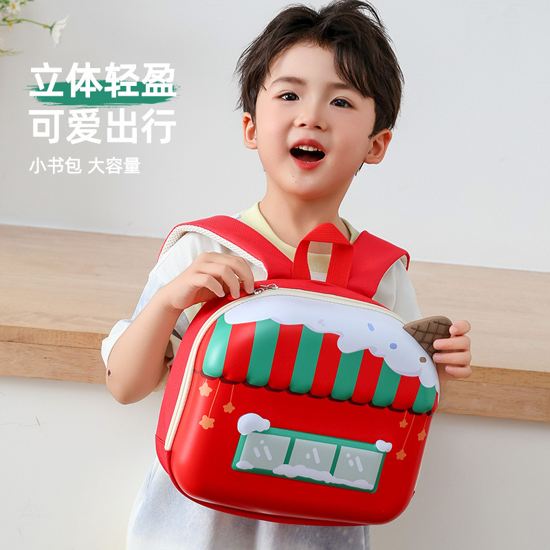 Caricatura encantadora mochila portátil de huevo para niños y niñas, jardín de infantes, mochila para bebés, otoño y invierno, nueva mochila para niños