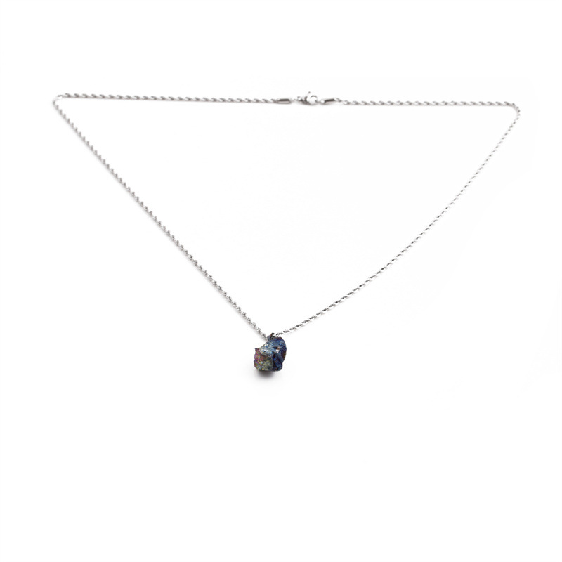 Rough Stone Irregular Pendant Clavicle Chain Simple Necklace Wholesale Jewelry Nihaojewelry display picture 8