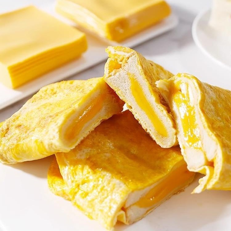 Mioclando イエローチェダーチーズスライス 460 グラムチーズスライス朝食バーガーサンドイッチチーズ 40 スライス卸売|undefined