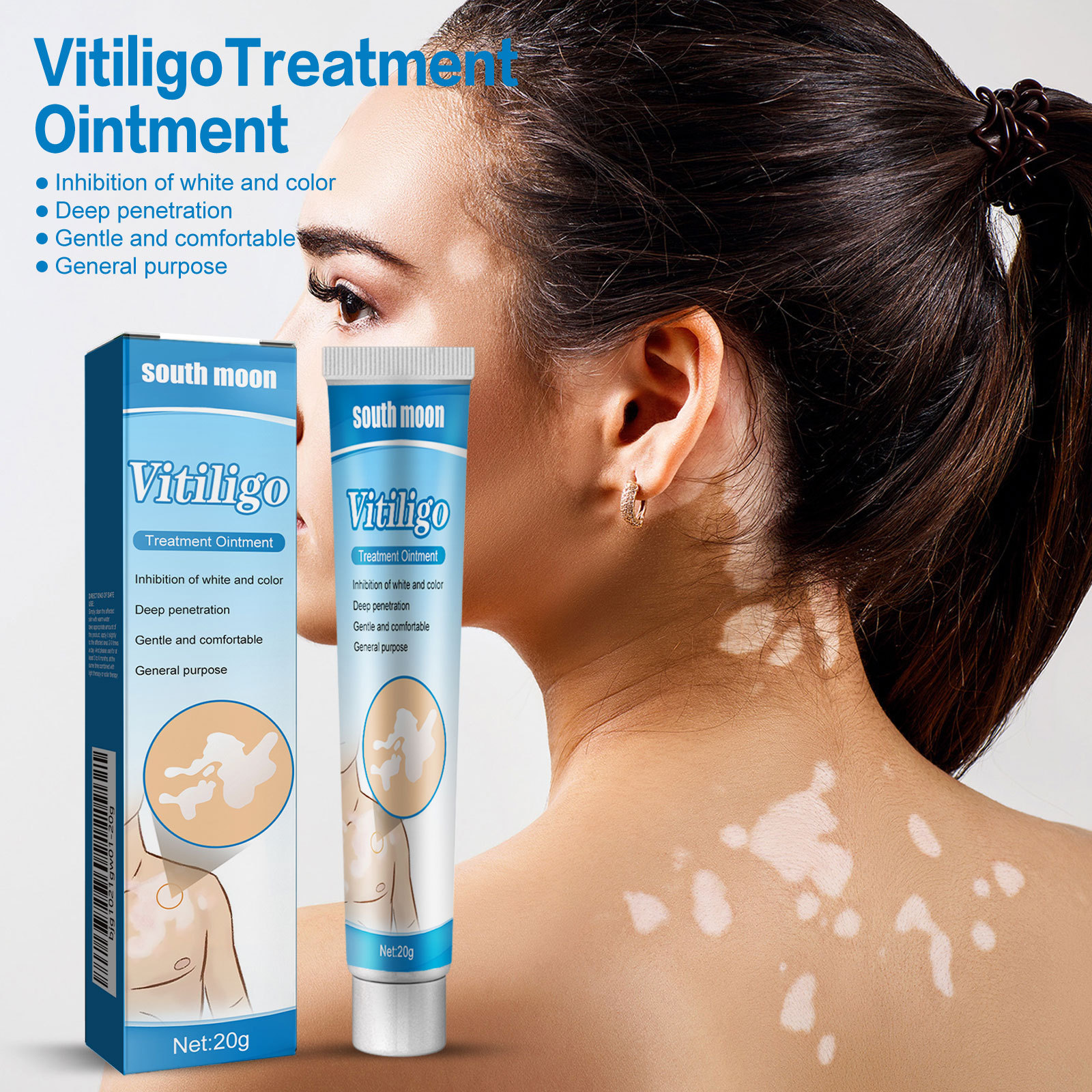 South Moon Skin Care Cream Moisturizing and Nourishing Cream for External Use on the Body Skin
