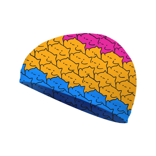 Cross-border best-selling cycling thin sports sweat-absorbent breathable quick-drying hat outdoor helmet lining printed hat